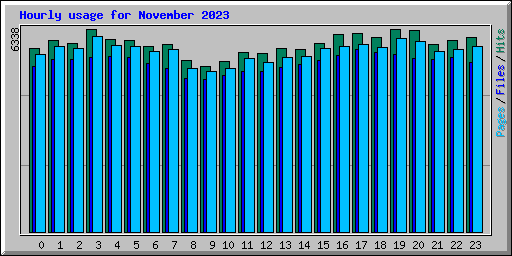 Hourly usage for November 2023